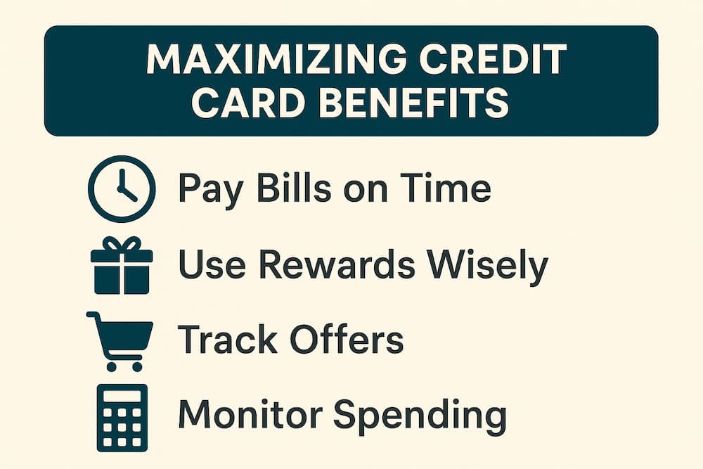 Tips for maximizing the benefits of HDFC Bank Credit Cards: Timely Payments, Using Rewards, Tracking Offers