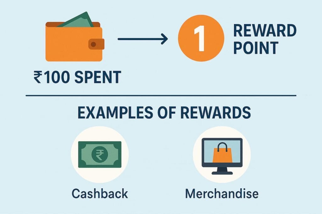 Visual breakdown of the reward points system of the SBI Student Plus Advantage Credit Card.