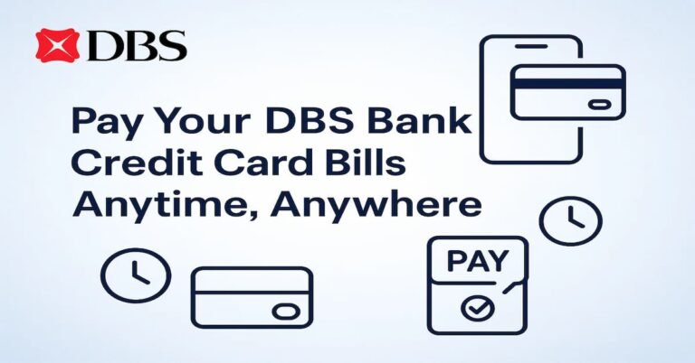 Ultimate Guide to DBS Credit Cards – Features, Benefits, Charges, Types, Rewards, Application, with DBS logo and a credit card illustration
